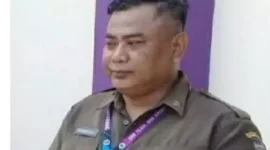 Keterangan Foto: Komandan Regu (Danru) Trantibum dan Linmas Kecamatan Sukadiri, Ubay Bairudin. 