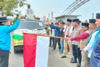 Didampingi Camat, Kapolsek beserta OKP KNPI dan Karang Taruna Ketua DPRD Kabupaten Tangerang Kholid Ismail Buka Festival Tabuh Beduk Tingkat Kecamatan Teluknaga ke 32 pada Sabtu (29/4/2023).