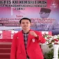 Keterangan foto : Mantan Ketua GMNI Provinsi Banten, Indra Patiwara, Senin, (12/4/2023)