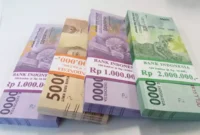 Keterangan foto : Gambar Uang pecahan 20.000,10.000 dan 5.000 , (Minggu, 9/4/2023)
