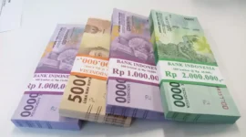 Keterangan foto : Gambar Uang pecahan 20.000,10.000 dan 5.000 , (Minggu, 9/4/2023) 