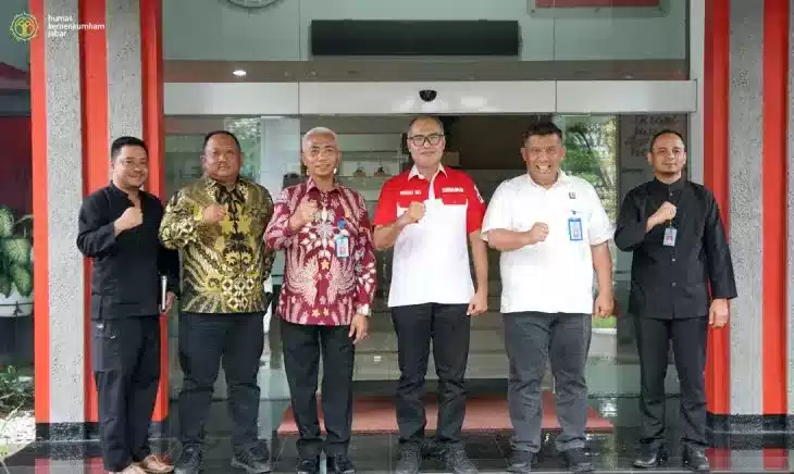 Kakanwilkumham Jabar R. Andika Dwi Prasetya Sambut Hangat Kunjungan Kerja Kabiro Keuangan Kemenkumham RI I Teras Media