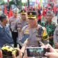Keterangan foto : Kapolresta Tangerang saat pengamanan perayaan May Day, Senin (1/5/2023)