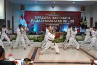 Rutan Kelas 1 Bandung Kemenkumham Jabar Persembahkan Seni Bela Diri Di Hari Bakti Pemasyarakatan Ke 59,(Selasa, 2/5/2023)