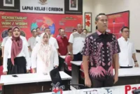 Kegiatan Syukuran Ini diikuti Oleh Kepala Lapas Cirebon, Pejabat, Staf Beserta jajaran Lapas Cirebon Kementerian Hukum dan HAM Secara Virtual, (Kamis, 4/5/2023)