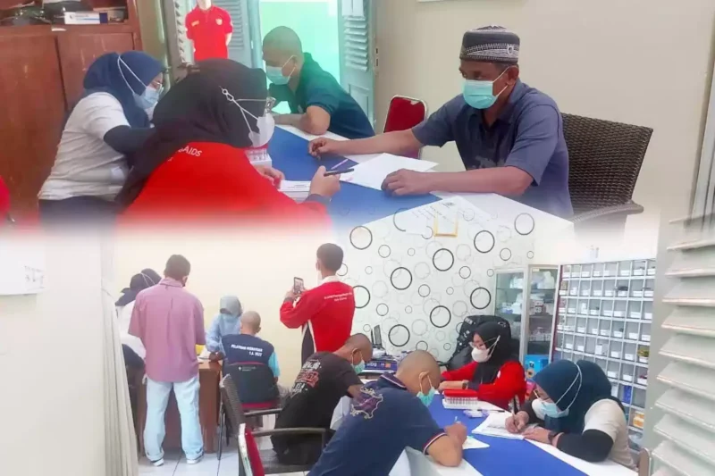 Dalam rangka Menjaga Kesehatan Warga Binaan, Lapas Cirebon Rutin Screening HIV/AIDS, Hepatitis C, dan IMS(Infeksi Menular Sexual), (Jum'at, 5/5/2023) 