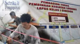 Lapas Cirebon Kembangkan Bakat Warga Binaan Dengan Memberikan Usaha Laundry, (Sabtu, 6/5/2013) 