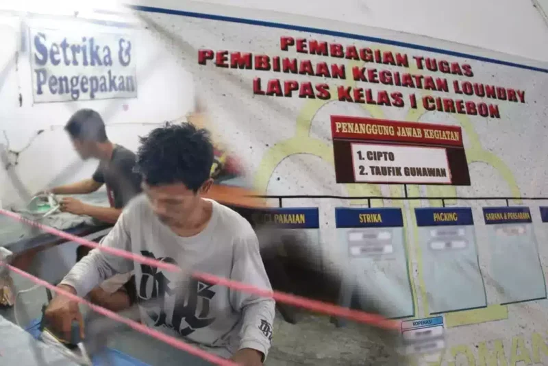 Lapas Cirebon Kembangkan Bakat Warga Binaan Dengan Memberikan Usaha Laundry, (Sabtu, 6/5/2013) 