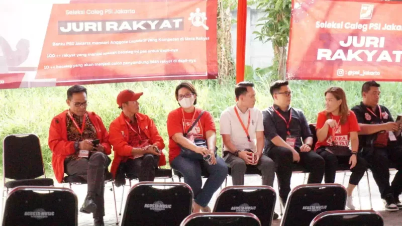 Keterangan foto : Sejumlah Bakal Caleg Partai Solidaritas Indonesia (PSI) untuk Provinsi DKI Jakarta, Sabtu (5/6/2023)