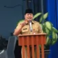 Foto : Apel pagi yang dirangkaikan dengan halal bihalal di Halaman Kantor Perumdam TKR, Senin, (8/05/23).