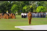 Walikota Tanjung Balai pimpin apel Perdana pasca Idul Fitri 1444 H, (Senin, 8/5/2023) 