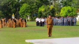 Walikota Tanjung Balai pimpin apel Perdana pasca Idul Fitri 1444 H, (Senin, 8/5/2023) 