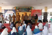 Keterangan foto : kepolisian sektor (Polsek) Warunggunung mengadakan acara pisah sambut untuk pejabat kapolsek lama dengan yang baru. Acara tersebut dilakukan di Kecamatan Warunggunung, Selasa (9/5/2023)