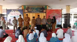 Keterangan foto : kepolisian sektor (Polsek) Warunggunung mengadakan acara pisah sambut untuk pejabat kapolsek lama dengan yang baru. Acara tersebut dilakukan di Kecamatan Warunggunung, Selasa (9/5/2023)