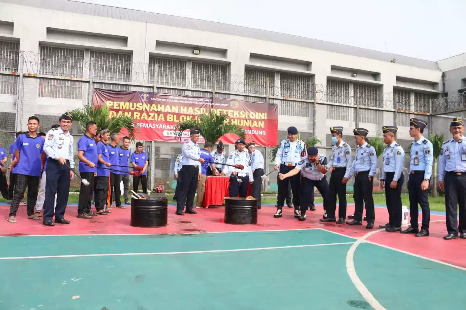 Lapas Banceuy Kemenkumham Jabar Musnahkan Hasil Razia Blok Kamar Hunian I Teras Media