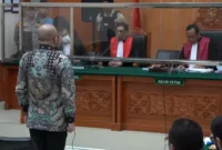 Keterangan foto : Pengadilan Negeri Jakarta Barat (PN Jakbar) memutus mantan Kapolda Sumatera Barat, Irjen Teddy Minahasa pidana kurungan seumur hidup, Selasa (9/5/2023)