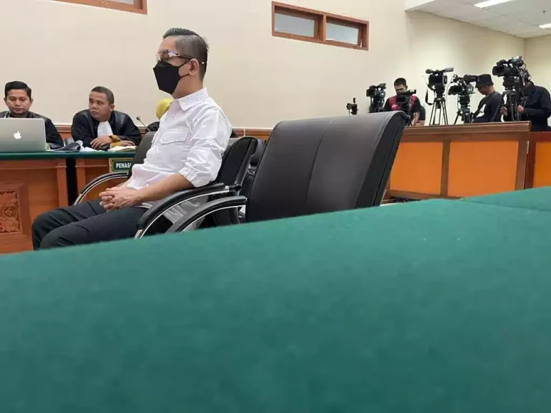 Keterangan foto : Pengadilan Negeri (PN) Jakarta Barat menggelar sidang vonis Eks Kapolres Bukittibggi AKBP Dody Prawiranegara, Rabu (10/5/2023)