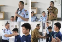 Keterangan foto : Lapas Cirebon melaksanakan pembukaan pelatihan kemandirian bersertifikat menjahit tingkat lanjutan dan mahir, Kamis (11/5/2023)