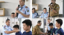 Keterangan foto : Lapas Cirebon melaksanakan pembukaan pelatihan kemandirian bersertifikat menjahit tingkat lanjutan dan mahir, Kamis (11/5/2023)