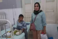 Keterangan Foto : Muhammad Hafiz Yang Menderita Usus Keluar di Berikan Rujukan Oleh Pemerintah Kota Tanjung Balai, (Jum'at, 12/5/2023)