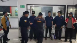 Sebanyak 14 orang Narapidana dipindahkan ke Pulau Nusakambangan Buntut penipuan online, (Selasa, 16/5/2023) 