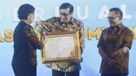 Kementerian Hukum dan HAM (Kemenkumham) berhasil meraih penghargaan atas kinerja anggaran terbaik tahun 2022, (Rabu,17/05/2023) 