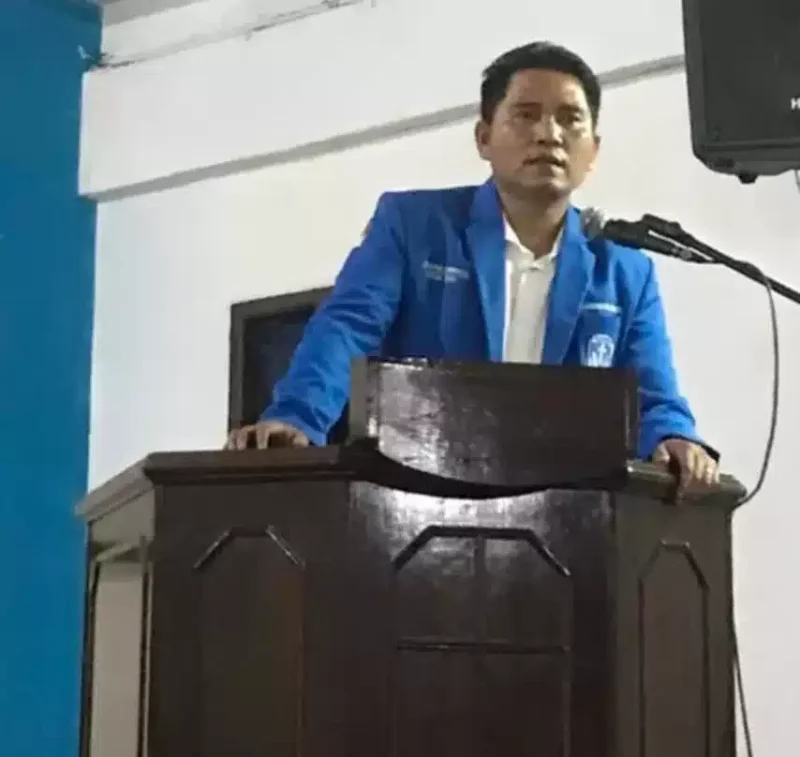Keterangan foto : Rapen Agustinus AM Sinaga, dari arena Kongres XII GAMKI di Kota Ambon, Maluku, Kamis malam (18/05/2023)