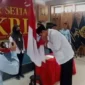 Keterangan foto : Dua narapidana (Napi) terorisme Lembaga Pemasyarakatan (Lapas) Kelas IIA Subang membaca ikrar setia terhadap Negara Kesatuan Republik Indonesia (NKRI), Selasa (23/5/2023)