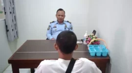 Keterangan foto : Pembimbing Kemasyarakatan (PK) Bapas Subang, Yogi Suprayogi, melaksanaan pembimbingan kepada klien anak, Selasa (30/5/2023)