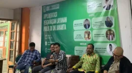 Keterangan foto : Anggota Ombudsman RI, Hery Susanto menjadi Keynote Speaker dalam Diskusi Kolaboratif Implementasi Pengawasan Layanan Publik di DKI Jakarta pada Selasa (31/5/2023)