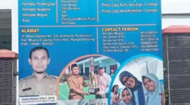 Keterangan Poto : Papan Informasi PPDB SKh Negeri 01 Lebak Tahun ajaran 2023 - 2024