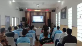 Keterangan foto : Lembaga Pemasyarakatan (Lapas) Kelas IIB Indramayu melaksanakan Implementasi penerapan Kesehatan, Keamanan dan Keselamatan (K3), Selasa (23/5/2023)
