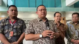 Keterangan Foto: Direktur Layanan Haji dalam Negeri Kemenag Saiful Mujab Bandara Kertajati Jum'at (5 /5)