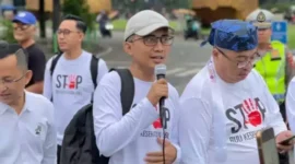 Foto: Organisasi profesi kesehatan Gelar Unjuk Rasa Tolak RUU Kesehatan.