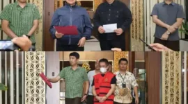 Foto:  Kejati Banten Menjadikan VHM selaku Direktur Utama PT. SC yang merupakan Customer PT. SCC sebagai Tersangka terkait perkara Dugaan Tindak Pidana Korupsi Penyimpangan dalam Pekerjaan Pengadaan Aplikasi Smart Transportation SC Pada PT. SCC Tahun 2017. 