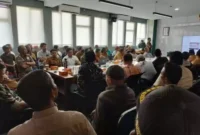 Foto : Rapat Teknis Persiapan Penertiban dan relokasi PKL di Sepatan. Senin (22/5).