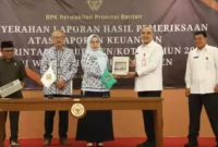 Keterangan foto : Pemerintah Kabupaten Tangerang menorehkan prestasi membanggakan atas Laporan Hasil Pemeriksaan (LHP) pada Badan Pemeriksa Keuangan (BPK), Kamis (1/6/2023)