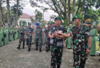 Lepas Sambut Komandan Kodim 0601/ Pandeglang, dari Letkol Inf Jani Setiadi Kepada Letkol Inf. Suryanto, S.A.P., bertempat di Makodim 0601/Pandeglang Jalan Pendidikan no 1 Pandeglang, (Kamis, 1/6/2023)