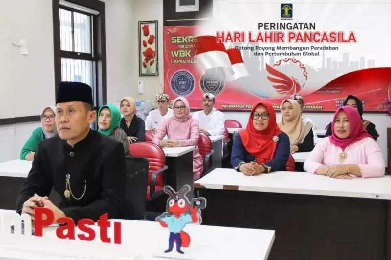 Lapas Cirebon ikuti upacara memperingati Hari Lahir Pancasila via kanal youtube BPIP secara virtual, (Kamis, 1/6/2023) 
