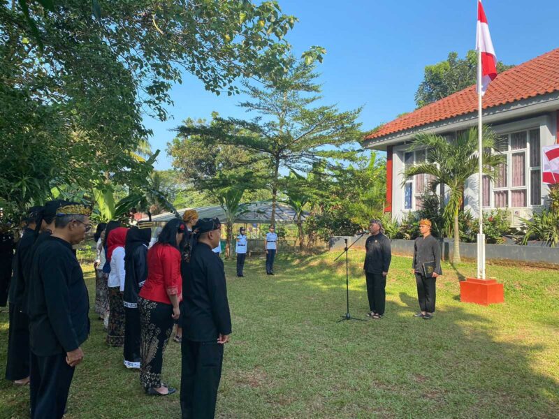 Keterangan foto : Upacara peringatan hari lahir Pancasila Tahun 2023 digelar di seluruh Indonesia termasuk di Balai Pemasyarakatan Kelas II Subang, Kamis (1/6/2023)