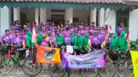 Dandim 0601/Pandeglang, Melepas Peserta Trip Gowes To Tanjung Lesung Dihalaman Makodim I Teras Media