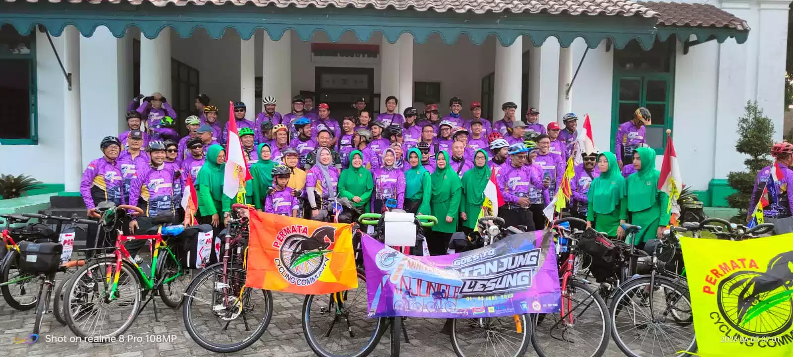 Dandim 0601/Pandeglang, Melepas Peserta Trip Gowes To Tanjung Lesung Dihalaman Makodim I Teras Media