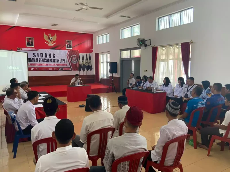 Keterangan foto : PK Bapas Subang Laksanakan Sidang Tim Pengamat Pemasyarakatan (TPP) dan diketuai oleh, Asep Saripudin, (Rabu, 7/6/2023) 