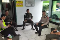 Keterangan foto : Polres Lebak melalui Satuan Lalu Lintas (Satlantas) mengunjungi Sub Detasemen Polisi Militer III/4-1 Lebak, Senin (12/6/2023)
