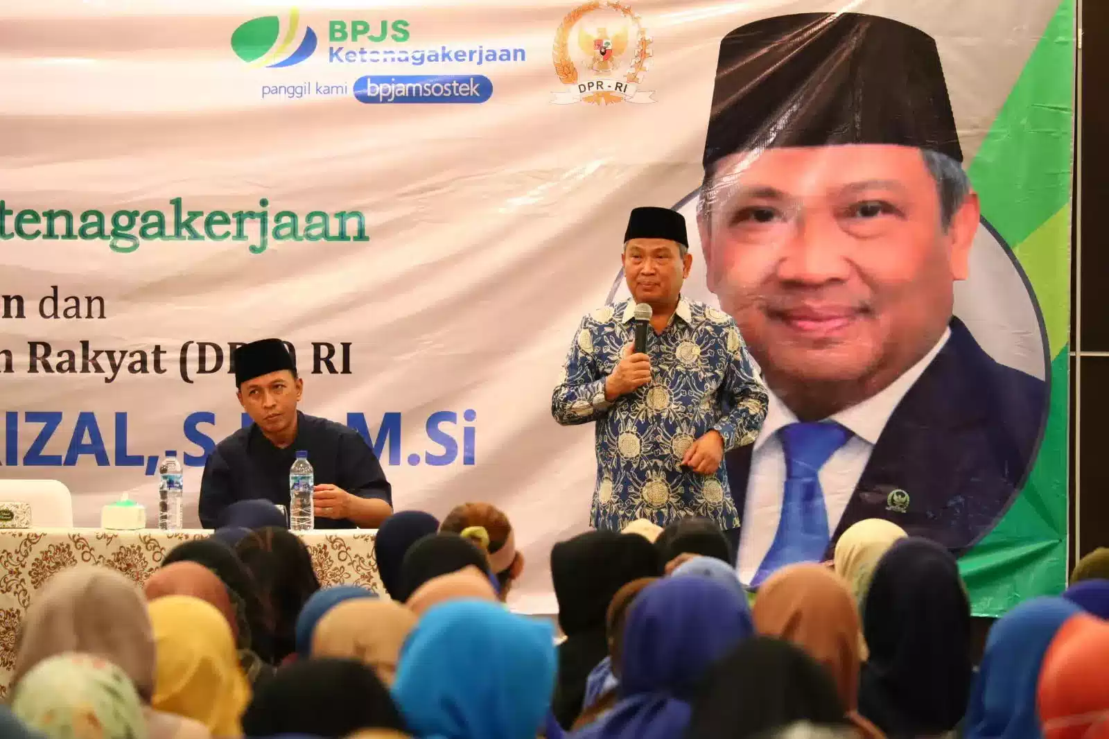 Muhammad Rizal DPR RI Sosialisasi Jaminan Sosial BPJS Ketenagakerjaan di Binong Curug I Teras Media