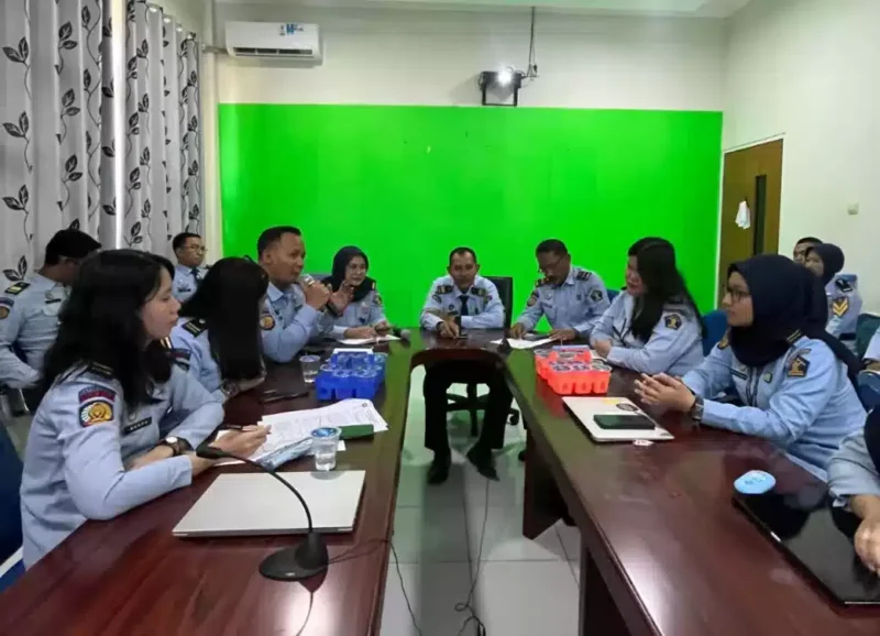 Keterangan foto : Bapas subang Laksanakan Rapat Koordinasi Penyusunan Litmas, (Selasa, 13/6/2023) 