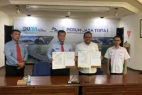 Keterangan foto : Kejaksaan Negeri Kota Malang Menandatangani Kesepakatan (MoU) dengan Perum Jasa Tirta I, Selasa (16/6/2023)