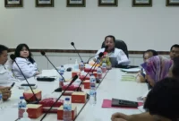Foto: Rapat Persiapan Kegiatan Fasilitasi Penyusunan Rencana Tata Ruang Daerah Provinsi Banten Tahun Anggaran 2023 yang dilakukan secara luring dan daring dari Ruang Rapat Aula Baduy Kantor Wilayah Badan Pertanahan Nasional Provinsi Banten, Selasa (13/6/2023).