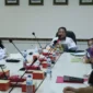 Foto: Rapat Persiapan Kegiatan Fasilitasi Penyusunan Rencana Tata Ruang Daerah Provinsi Banten Tahun Anggaran 2023 yang dilakukan secara luring dan daring dari Ruang Rapat Aula Baduy Kantor Wilayah Badan Pertanahan Nasional Provinsi Banten, Selasa (13/6/2023).