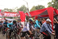 Keterangan foto : Kepala Lapas Indramayu Ikuti Gowes Bersama Jajaran Se Jawa Barat, (Jum'at, 16/6/2023)